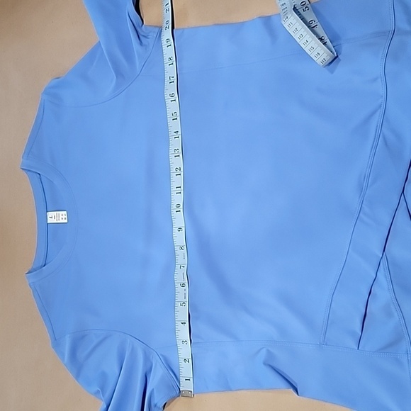 TGP The Gym People Size L Sea Blue Long Sleeve Athletic Top, NEW with Tag - Picture 6 of 15